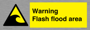 Warning Flash flood area